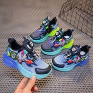 2025 Spring Cartoon Boy Running Shoes Children's Shoes Middle Children Rotating Button Sneakers Boy 