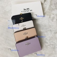 COACH_蔻驰全新短款钱包，经典荔枝纹设计，