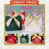 HAZA | BORONG (100 pcs) ROXEL WED WEDDING CEREMONY Kenduri paperbag box ribbon beg kertas hadiah doo