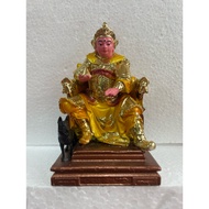 Statue of the god erlang sen duduk / yiu jian 4in fiber material