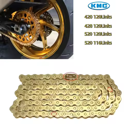 Motorcycle KMC Chain 420 428 520 Chains 116 120 Links For Yamaha Kawasaki Suzuki ATV for Dirt Bike H