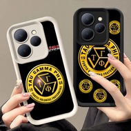 Q-13 Triskelion TAU Black white Case for Xiaomi Redmi Note 13R 14 POCO C65 12 13 13C 5G