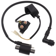 New Starter Solenoid   Ignition Coil for 150cc 250cc 300cc Quad Dirt Pit Bike Buggy ATV