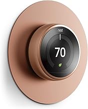 elago Wall Plate Cover Compatible with Google Nest Learning Thermostat® 3rd, 2nd, 1st, Nest Thermostat E (Copper) - Exact Color Match with Nest, Fingerprint Resistant, Durable Aluminum, Non Plastic