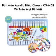 Chosch CS-M02 Acrylic Crayons Paint On All Surfaces (stone, glass, plastic, metal)