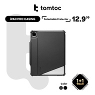 tomtoc 12.9 Inch iPad Pro Wireless Apple Pencil Charging / Detachable Protective Case - iPad Pro 2022 &amp; 2021 M1 M2