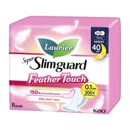 Laurier Ultra Thin 1mm Feather Touch Sanitary Napkin Soft as Feather 8 Pieces[Combo of 2 Packs]