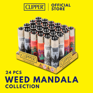 ไฟแช็ค คลิปเปอร์ Clipper Lighters W Mandala Collection (แพ็ค 24 ชิ้น) ไฟแช็คเติมแก๊สได้ จุดไฟให้แสงส