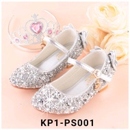 Kids Baby Girl Frozen Princess Elsa Party Crystal Leather Bow Diamond Shoes