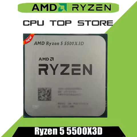 AMD Ryzen 5 5500X3D 3GHz 6-Core 12-Thread CPU Socket AM4 for Gaming DDR4 L3 Cache 96M TDP 105W 7nm P