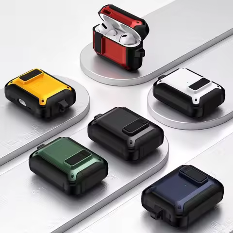 For airpod pro3 case transparent Magnetic switch protective case armor shockproof protector covers f