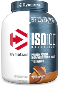 Dymatize ISO100 Hydrolyzed Protein Powder 100% Whey Isolate Protein  5 Lbs/71 Servings เวย์โปรตีนไอโ