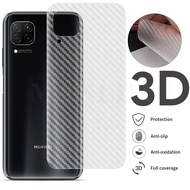 [2 pcs ] Huawei P30 P30 Pro P40 P40 Pro  3D Clear Carbon Fiber Back Rear Screen Protector