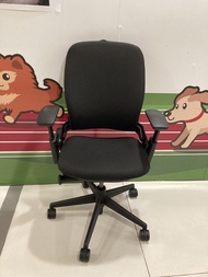 Steelcase Leap V2 ergonomic chair full black Herman Miller friend