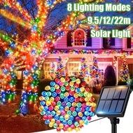 200LED Lampu Kelip Kelip Solar 8 Lighting Modes Outdoor Christmas Decoration Lampu Raya 太陽能燈戶外 Led