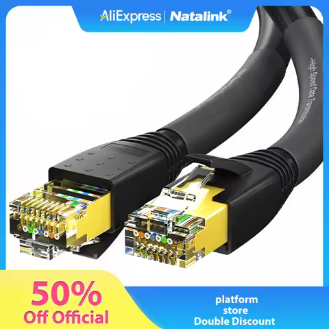 Natalink CAT8 Ethernet Cable 24AWG 40Gbps 2000Mhz Heavy Duty High Speed Gigabit SFTP Lan Network Int