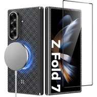 BENKS for Samsung Galaxy Z Fold 7 Case with Screen Protector, MagSafe-Compatible Kevlar Case, Hinge 