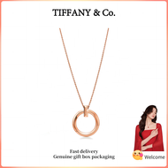 (New) Womens Fashion Necklace Rose Gold T Series Large Circle Necklace Valentines Day holiday gifts