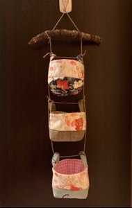 手制鬆弛熊掛牆收納袋