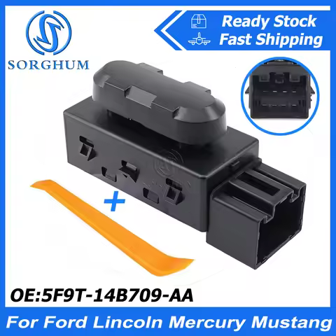 Driver & Passenger Side Power Seat Switch 5F9T-14B709-AA 9L3T-14B709-AA for Ford Lincoln Mercury Mus