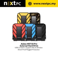 [Ready Stock] ADATA HD710PRO External Hard Drive (HDD) 1TB - 4TB - Black / Blue / Red / Yellow / 3 Y