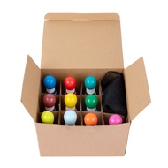 ของเล่นโบว์ลิ่งไม้แท้สำหรับเด็กอายุ1ขวบ2ขวบ3ขวบลูกบอลสำหรับเด็ก6ขวบของเล่นเสริมพัฒนาการการเรียนรู้ปฐ