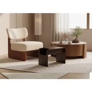 Attia Accent Chair with Brown Legs