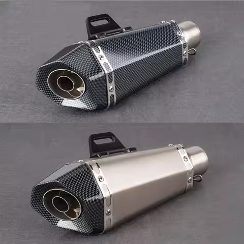 Universal Motorcycle Exhaust Muffler Z250 Z300 250 150 390 R25 Modified Exhaust Tail Section