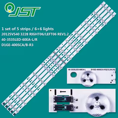 10pcs BN96-24089A 24090A 40-3535LED-60EA-L R D1GE-400SCB-R2 D1GE-400SCA-R3 2012SVS40 3228 LEFT06 REV