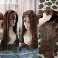 Wig Premium Rambut Asli, 100% Rambut Asli