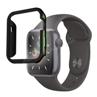 刀鋒Edge系列 Apple Watch Series 4 (40mm) 鋁合金雙料保護殼 保護邊框(夜幕綠)