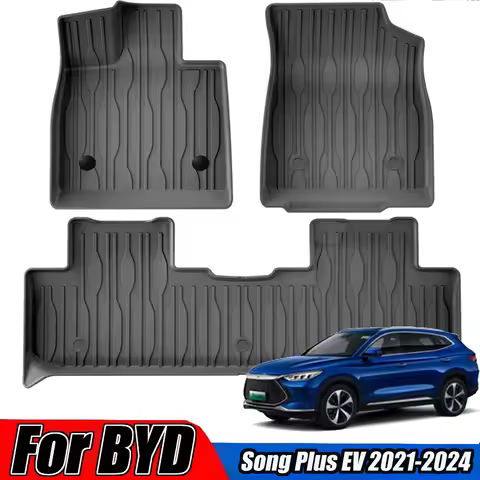 For BYD Song Plus EV 2021-2024 TPE 3D Car Floor Mats Trunk Pads Environmentally Car Specific Floor M