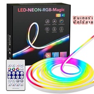 สมาร์ท WIFI BT LED Strip Light USB RGBIC นีออนโคมไฟเชือก APP Dreamcolor LED เทปตกแต่งห้องทํางานร่วมก
