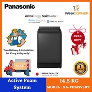 (FREE SHIPPING & INSTALL KL SEL ONLY) Panasonic 14KG Inverter & Hot Wash Top Load Washer NA-FD145V3B