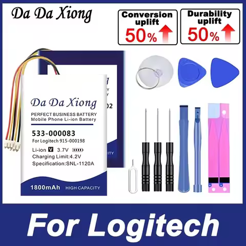 2026 AHB355085PCT-02 Battery For Logitech Mx Harmony Touch Boom 2 XR0001 G930 G733 S-00147 L/N:1504