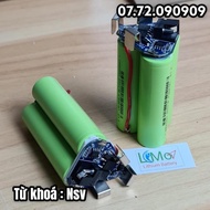 Pin máy khoan tam giác 3S 12v 2600mah tam giác. Khối pin 3s 12.6V tam giác thay pin máy bắt vít pin