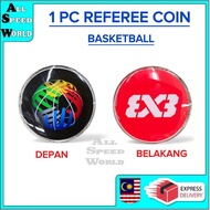 1PC REFEREE COIN BASKETBALL METAL / KOIN PENGADIL BOLA KERANJANG TOS KOIN GAMES / READY STOCK