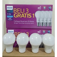 PUTIH Philips Bulb/8W LED Bulb Package/8W Philips LED Bulb 4w Contents White