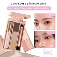 Judydoll Portable Multi-Function Box Highlighter Blush Mascara Eyeshadow Eyebrow Powder Brush