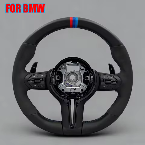 Three Color M Stripe Volant Stering Wheel for BMW F10 X5 F15 X6 F16 F20 F21 F22 F23 F25 F26 F30 F31 