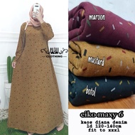 Gamis Kaos Diana Denim Non Busui