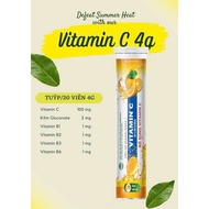 PLUSSZS ALPHA+ VITAMIN C Effervescent Tablets 4g - Supplementing Vitamin B1, B2, B3, B6 Helps boost 