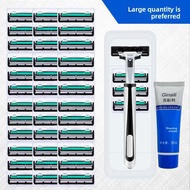 Manual razor, double-blade shaver, shaving razor, men's vintage 2-blade razor
