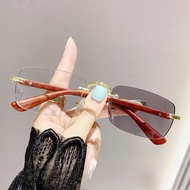Mom temperament reading glasses wood grain photosensitive discoloration anti-blue light business fra