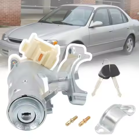 Ignition Switch Lock Cylinder with 2 Keys Bracket For Toyota For Corolla 1998-2002 For Rav4 1998-200