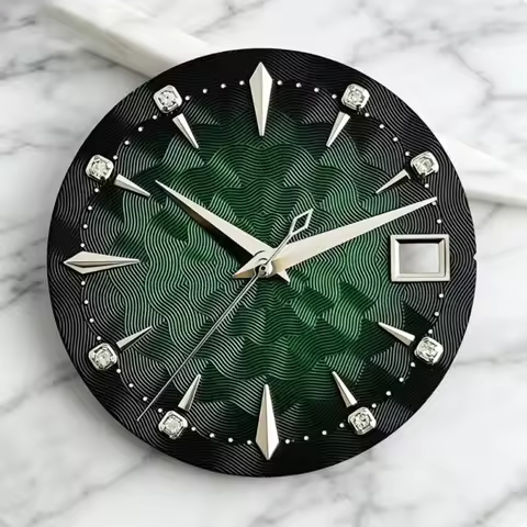 35mm Cocktail diamond Presage watch dial and hands suitable for NH35 NH36 automatic movement replace
