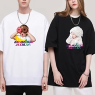 Plus Size 5XL Summer Man Woman Loose Sport Graphic Tees Oversize Top Shirt Korean Style Unisex Short Sleeve Men Women White Black Tshirt Adlv Couple T Shirt