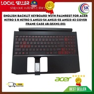 English Backlit keyboard with palmrest for Acer Nitro 5  AN515-54 AN515-55 AN515-43 cover frame case