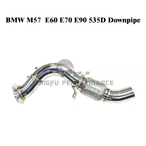 KUNGFU PERFORMANCE SS304 Catless B M W 325D E90 330D x30D 5 E60 530D E70 M57 downpipe