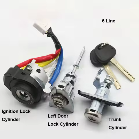 Car Lock Cylinder for Hyundai Sonata 8 Full Lock Cylinder Left Door Ignition Lock Cylinder Auto Lock